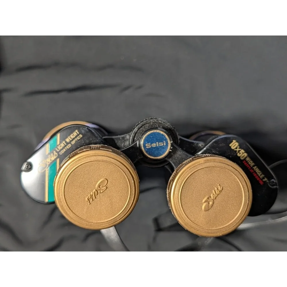 VTG Selsi 10x50 Wide Angle Prism Binoculars with Case and Documentation